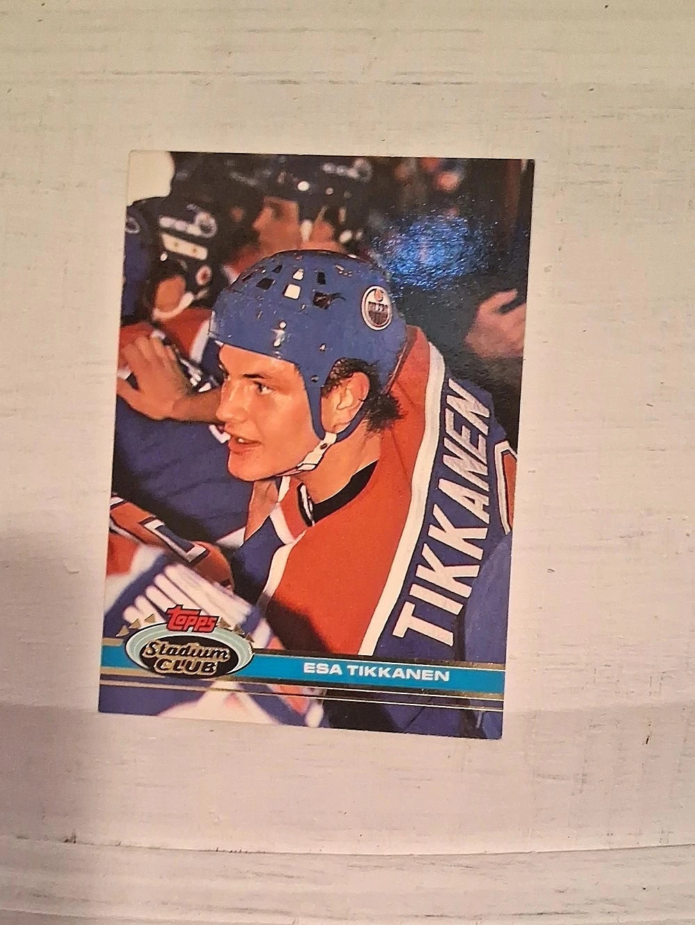 Topps 1991-92 Stadium Club Esa Tikkanen Hockey Trading Card Esa Tikkanen